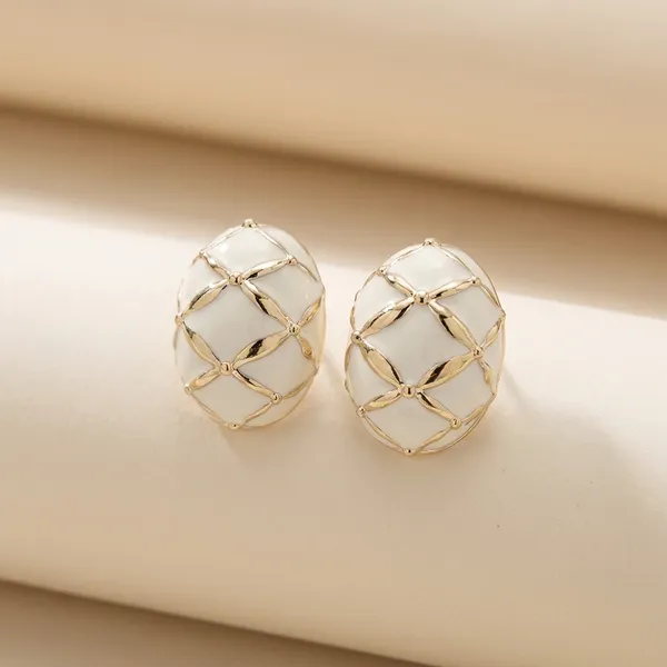 Two_Tone_Dome_Studs_White_For_Women