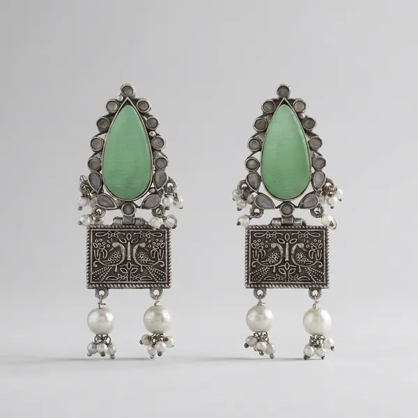 Traditional_Oxidized_Earring_Embellished_With_Stones_And_Pearls