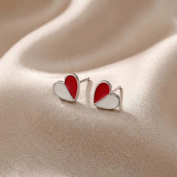 Two_Tone_Enamelled_Heart_Mini_Studs