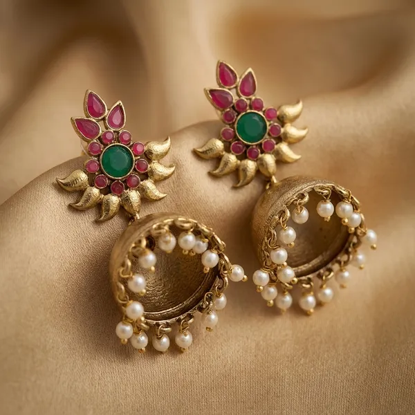 Traditional_Earrings_In_Gold_Finish