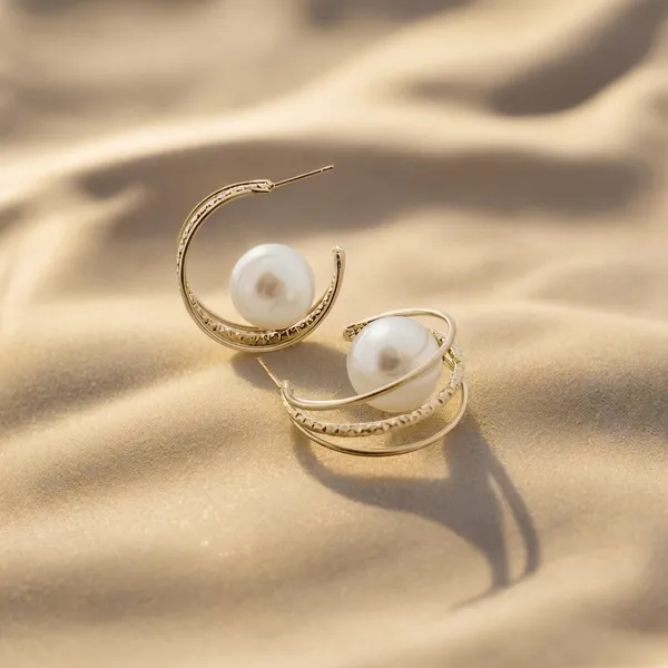 Modern_Pearl_Layered_Hoop_Earrings_Textured_For_Women