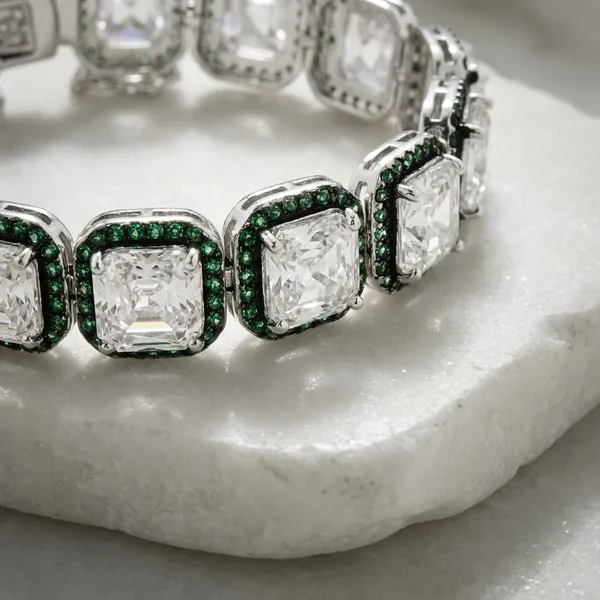 Cushion_Cut_Crystal_Tennis_Bracelet