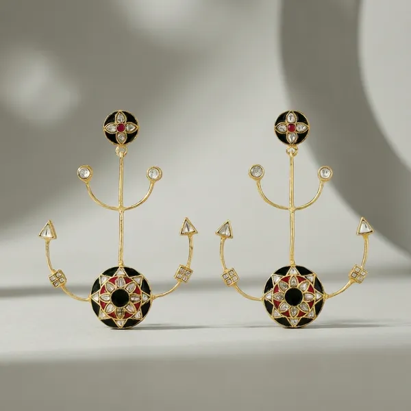 Anchor_Motif_Drop_Earrings
