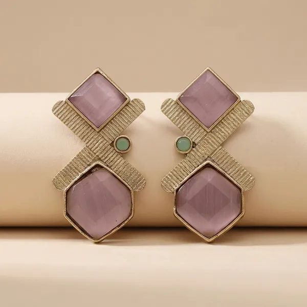 Geometric_Stone_Earrings