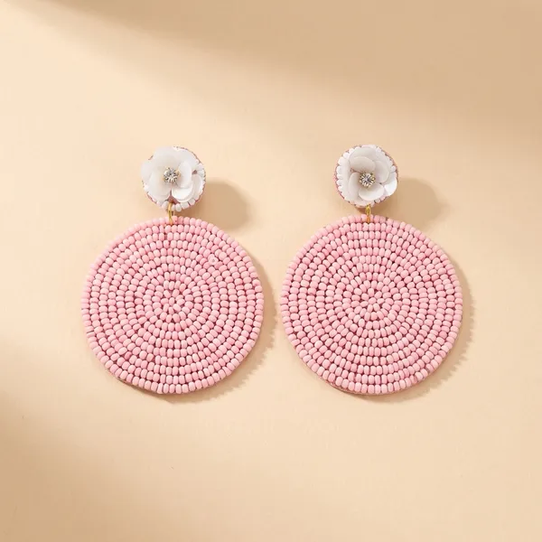 Beaded_Circle_Earrings_With_White_Flower_Accents