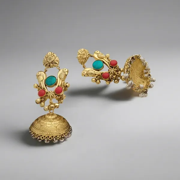 Gold_Toned_Parrot_Jhumka_Earrings