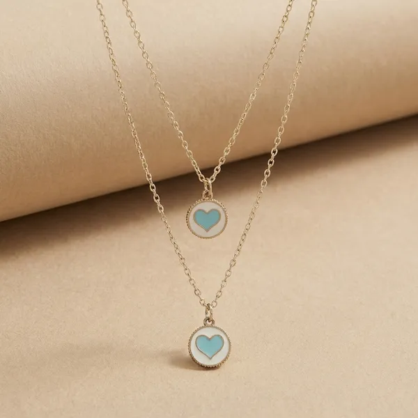 Double_Layered_Heart_Charm_Necklace