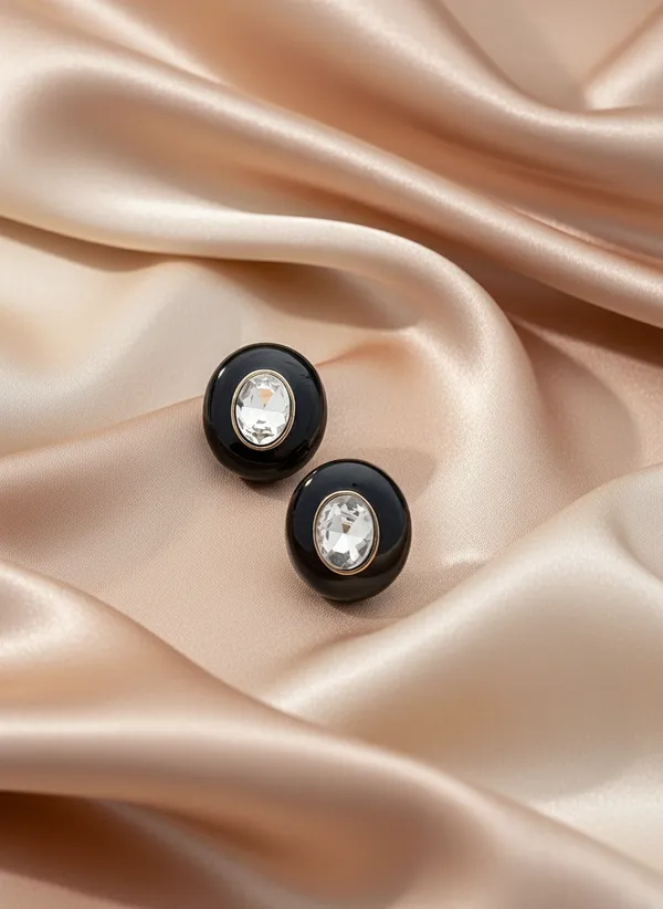 Sparkel_&_Chic_Crystal_encrusted_stud_earrings