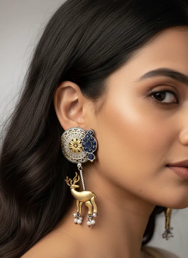Stylish_Deer_Motif_Earrings