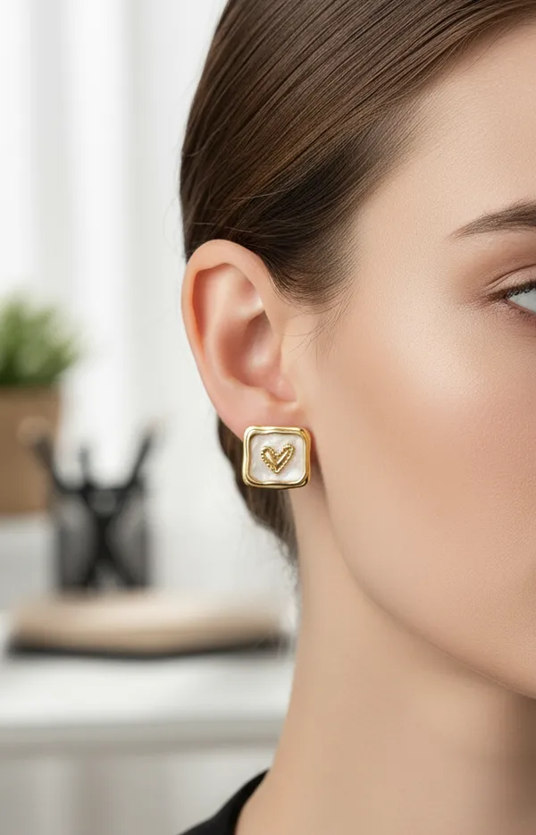 Gold_And_Enamel_Stud_Earrings