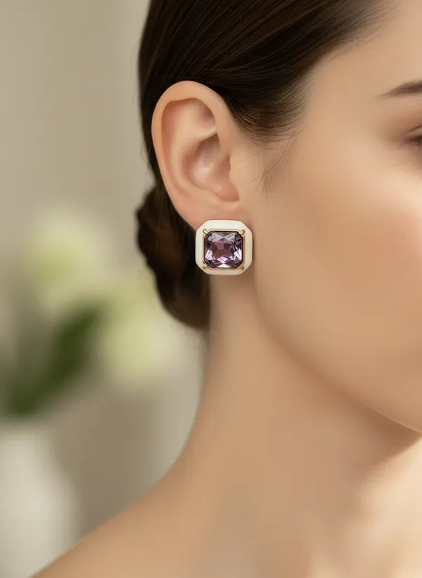 Artisan_Color_Stone_Enamel_Stud_Earrings