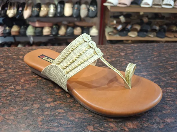 Women's_Casual_Golden_Beige_Woven_Strap_Comfort_Sandal