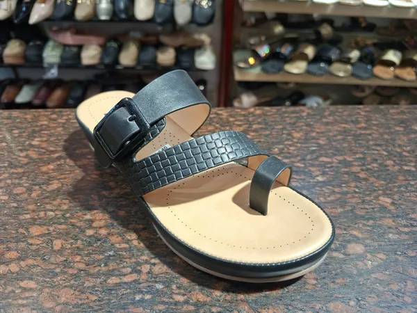 Black_Embossed_Strap_Sandals_for_Women