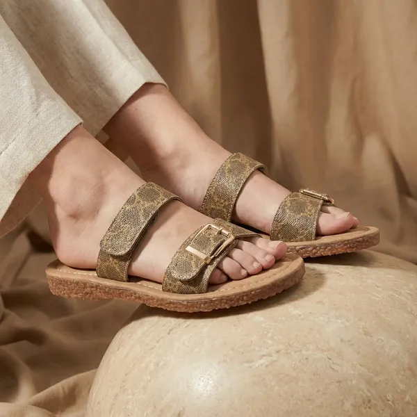 Gold_Glitter_Dual-Strap_Flat_Sandals