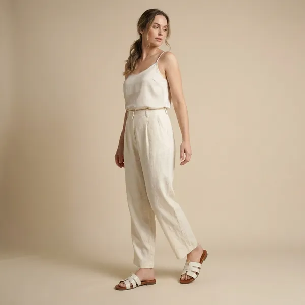 Women's_White_Textured_Slip-On_Sandals