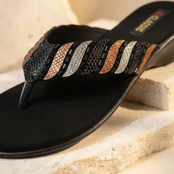 Women's_Multicolor_Striped_Flip_Flops_with_Wedge_Heel