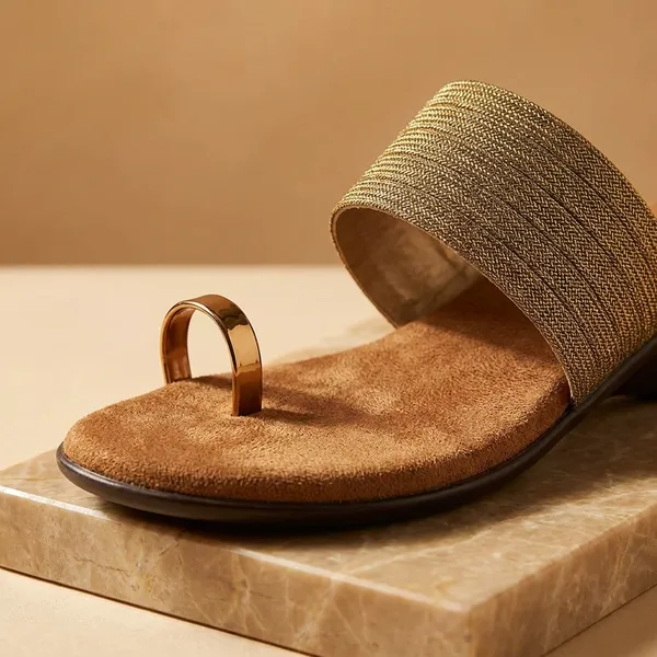 Women's_Golden_Braided_Strap_Wedge_Sandal_with_Toe_Ring
