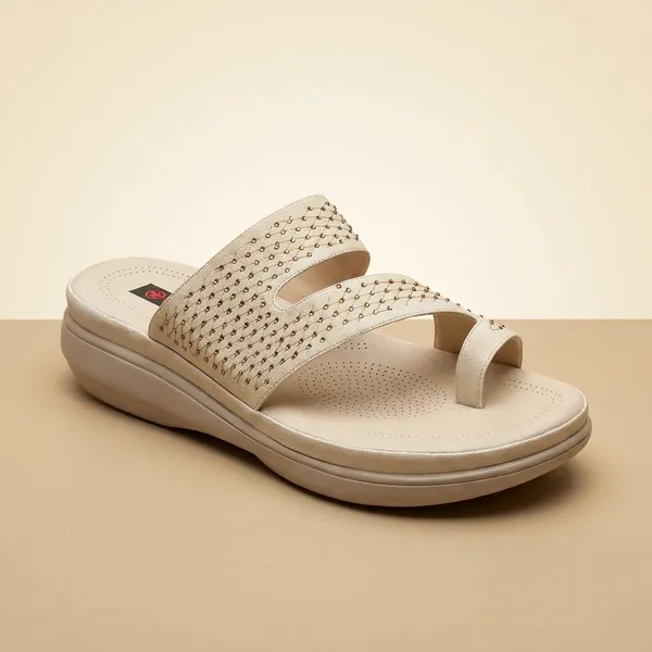 Men's_White_Perforated_Leather_Sandals_with_Toe_Loop