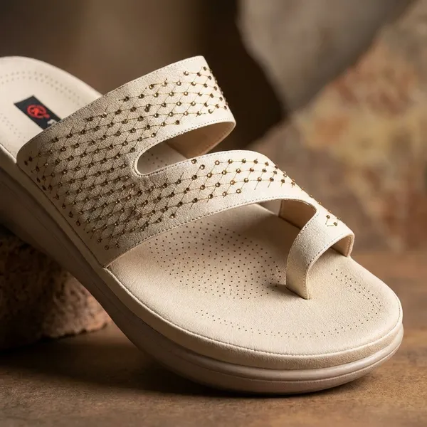Men's_White_Perforated_Leather_Sandals_with_Toe_Loop