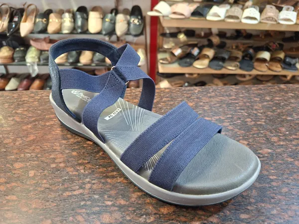 Navy_Blue_Elastic_Strap_Comfort_Sandals_for_Women