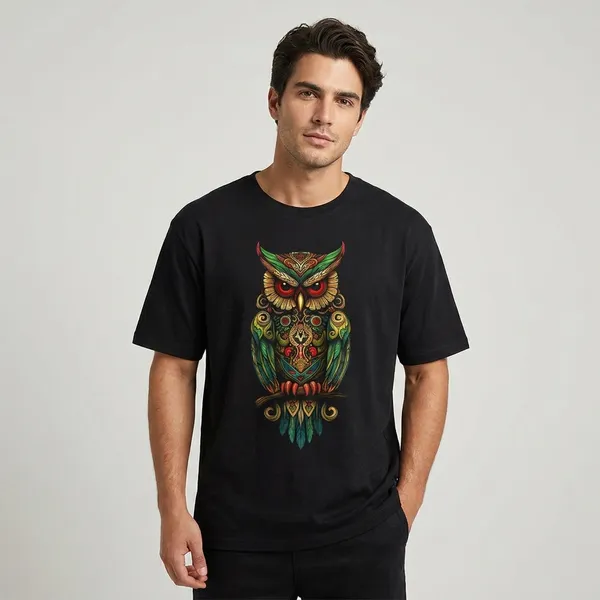 Black_Premium_Cotton_Fabric_Oversized_T-Shirt_For_Men