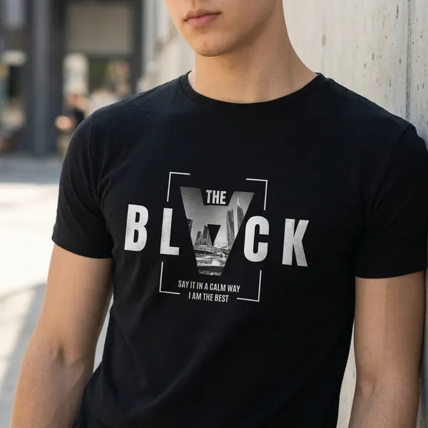 Black_Premium_Cotton_Fabric_T-Shirt_For_Men