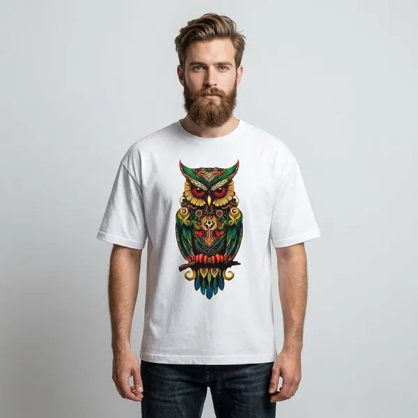 White_Premium_Cotton_Fabric_Oversized_T-Shirt_For_Men