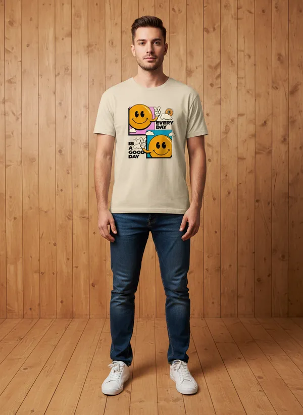 Beige_Premium_Cotton_Fabric_Regular_T-shirt_For_Men