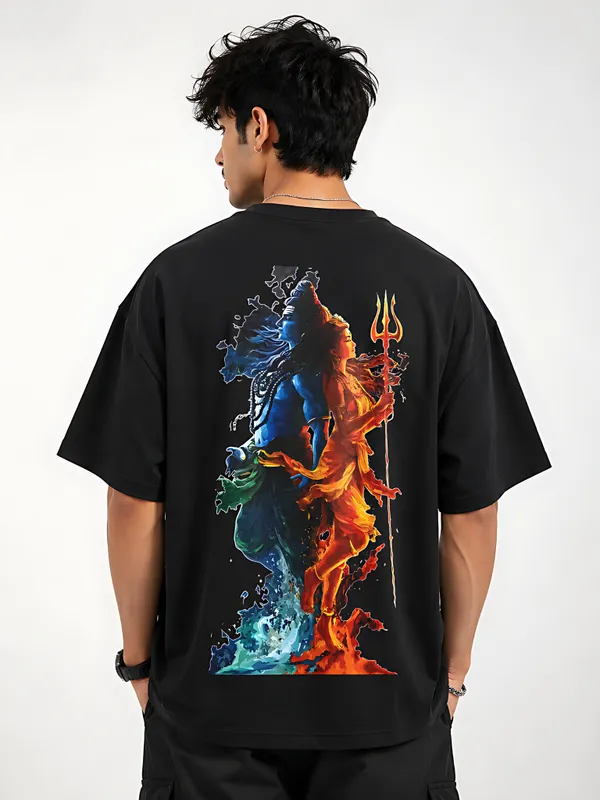 LORD_SHIV)_Black_Premium_Cotton_Fabric_Oversized_T-Shirt_For_Men