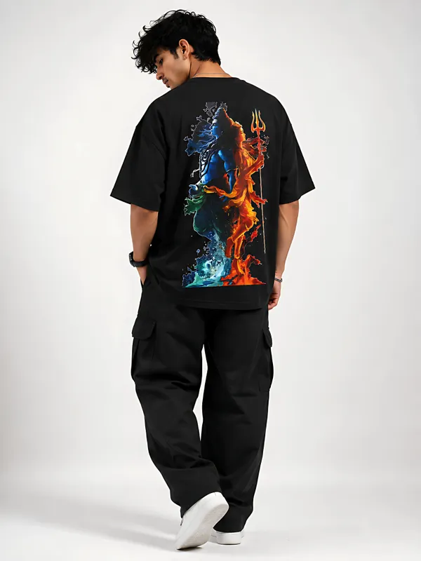 LORD_SHIV)_Black_Premium_Cotton_Fabric_Oversized_T-Shirt_For_Men