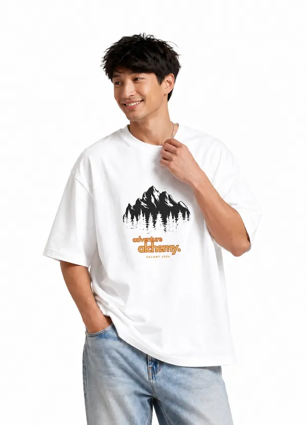 White_Premium_Cotton_Fabric_Oversized_T-Shirt_For_Men