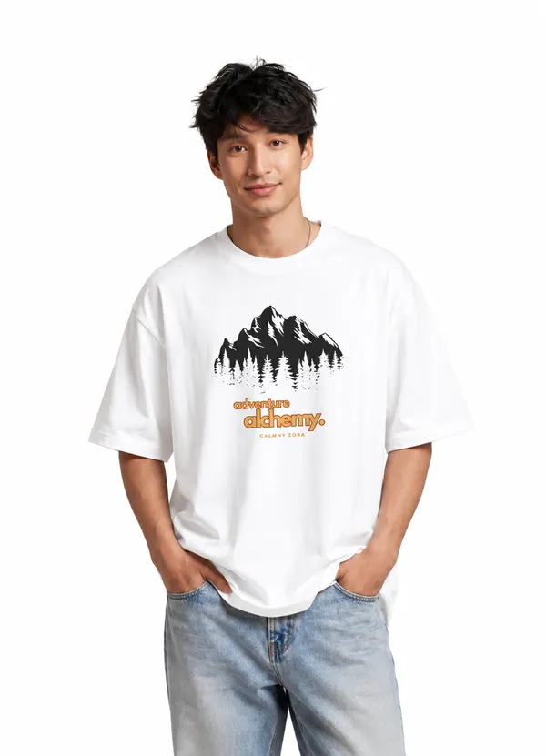 White_Premium_Cotton_Fabric_Oversized_T-Shirt_For_Men
