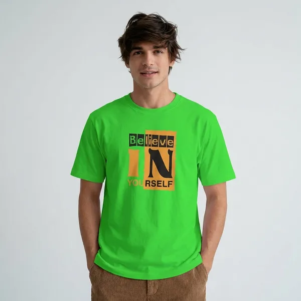 Neon_Green_Premium_Cotton_Fabric_T-Shirt_For_Men