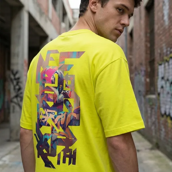 Yelow_Premium_Cotton_Fabric_Oversized_T-Shirt_For_Men