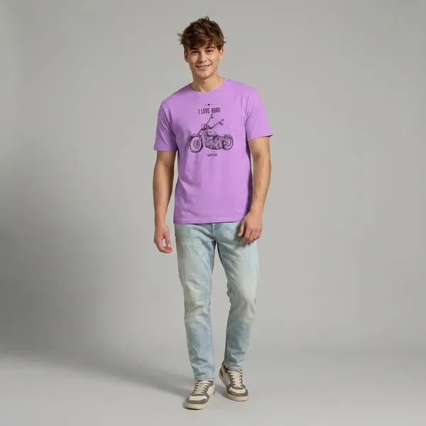 Purple_Premium_Cotton_Fabric_T-Shirt_For_Men