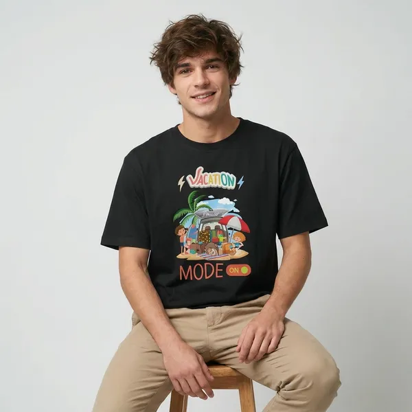 Black_Premium_Cotton_Fabric_T-Shirt_For_Men