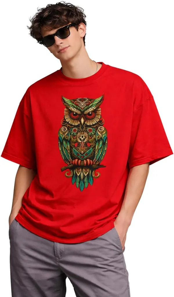 Red_Premium_Cotton_Fabric_Oversized_T-shirt_For_Men