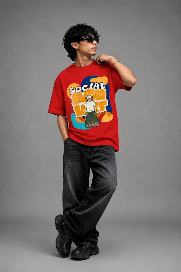 Red_Premium_Cotton_Fabric_Oversized_T-shirt_For_Men