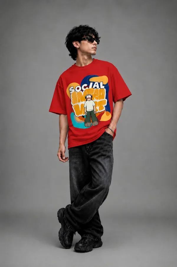 Red_Premium_Cotton_Fabric_Oversized_T-shirt_For_Men
