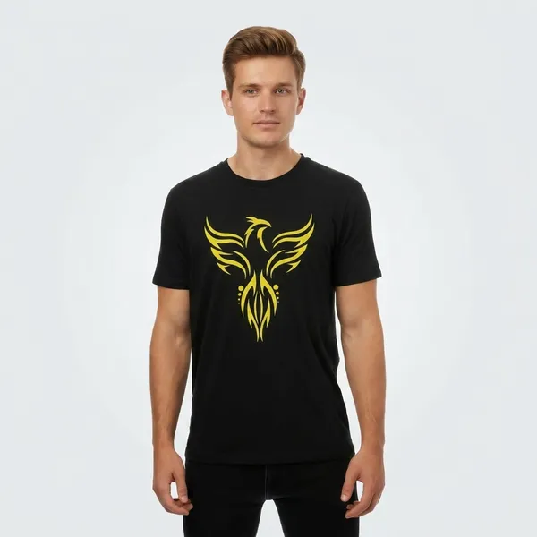 Black_Premium_Cotton_Fabric_T-Shirt_For_Men
