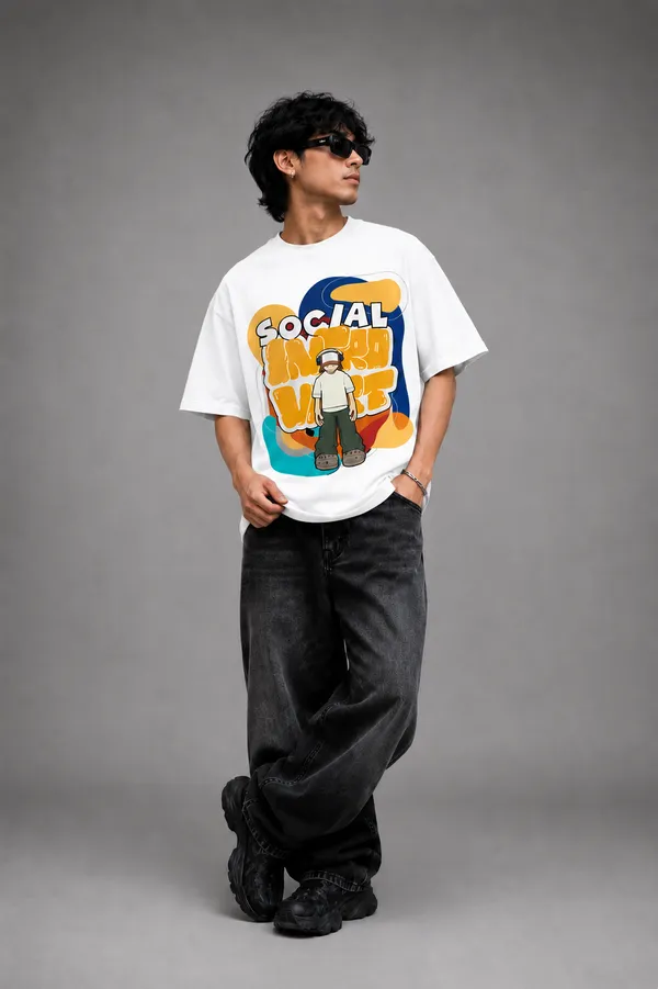White_Premium_Cotton_Fabric_Oversized_T-Shirt_For_Men
