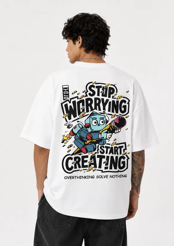 White_Premium_Cotton_Fabric_Oversized_T-Shirt_For_Men