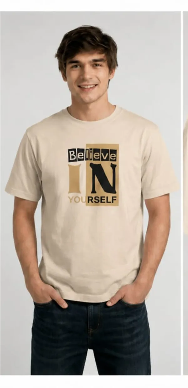Beige_Premium_Cotton_Fabric_T-Shirt_For_Men