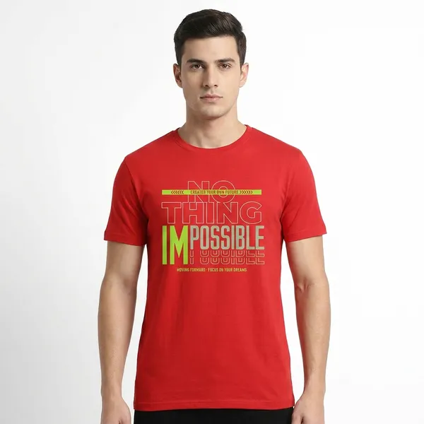Red_Premium_Cotton_Fabric_T-Shirt_For_Men