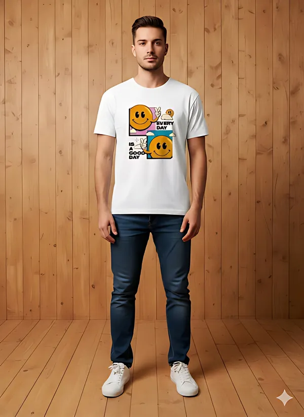White_Premium_Cotton_Fabric_Regular_T-shirt_For_Men