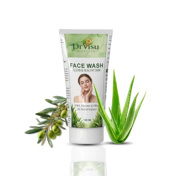 Dr_Visu_Aloe_Vera_Olive_Oil_Extract_Face_Wash_100_Ml_Gentle_Cleansing_Skin_Nourishment