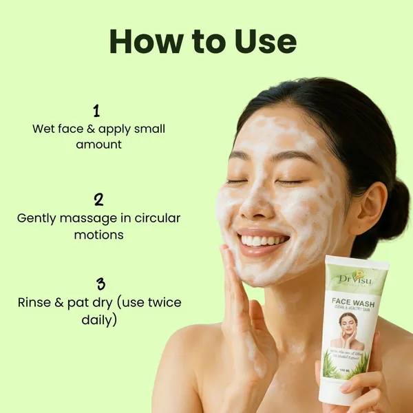 Dr_Visu_Aloe_Vera_Olive_Oil_Extract_Face_Wash_100_Ml_Gentle_Cleansing_Skin_Nourishment