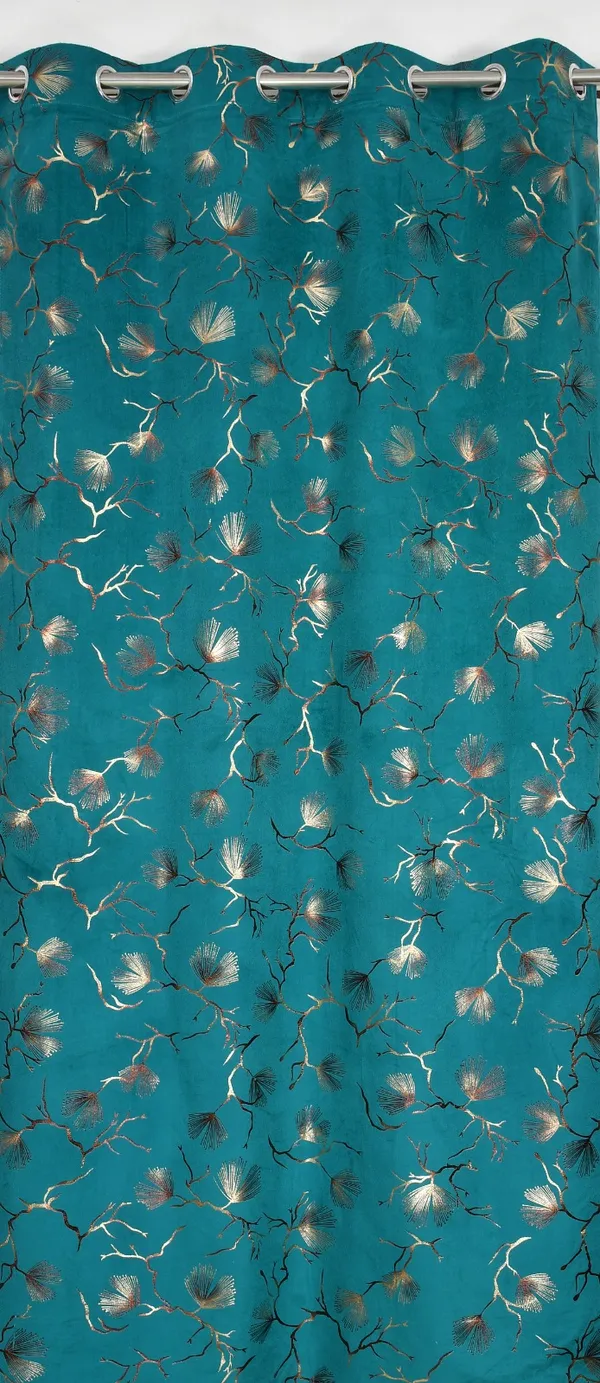 Teal_Blue__Velvet_And_Polyester_Floral_Embroidered_Premium_Window_Curtain_Panels_(Grommet_and_Eyelet)_For_Living_Room_&_Bedroom