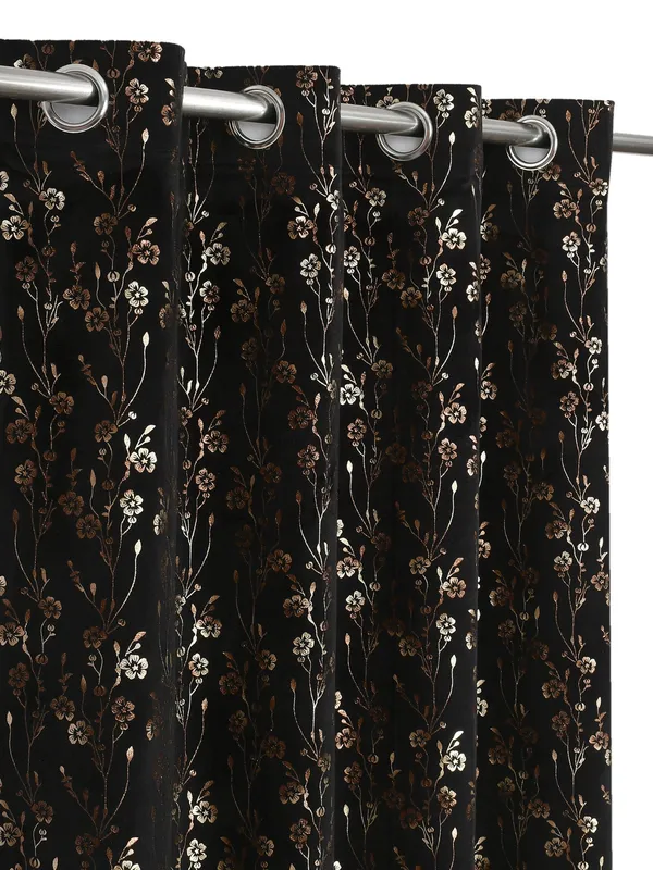 Black_Velvet_And_Polyester_Printed_Premium_Window_Curtain_Panels_(Grommet_and_Eyelet)_For_Living_Room_&_Bedroom(Pack_of_2)