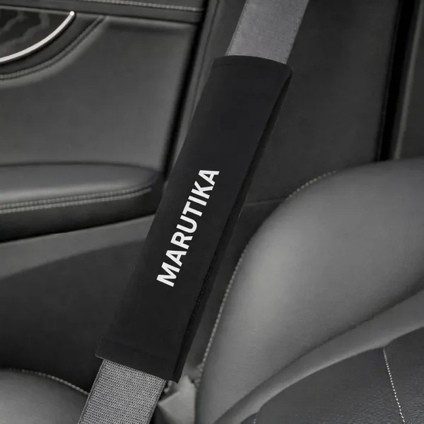 Black_Polyester_Foam_Cushioning_And_Synthetic_Leather_Trim_Seat_Belt_Pad_For_Car